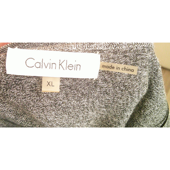 Calvin Klein Sleeveless Knit Vest – Modern Minimalist Appeal Gray Women's XL - Picture 4 of 6